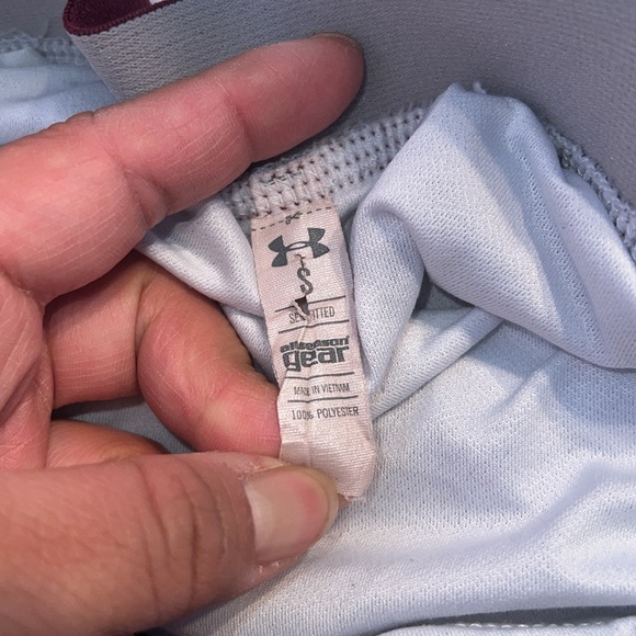 Under Armour Shorts Womens Small Running Athletic Lined Activewear Red Gray - Picture 4 of 7